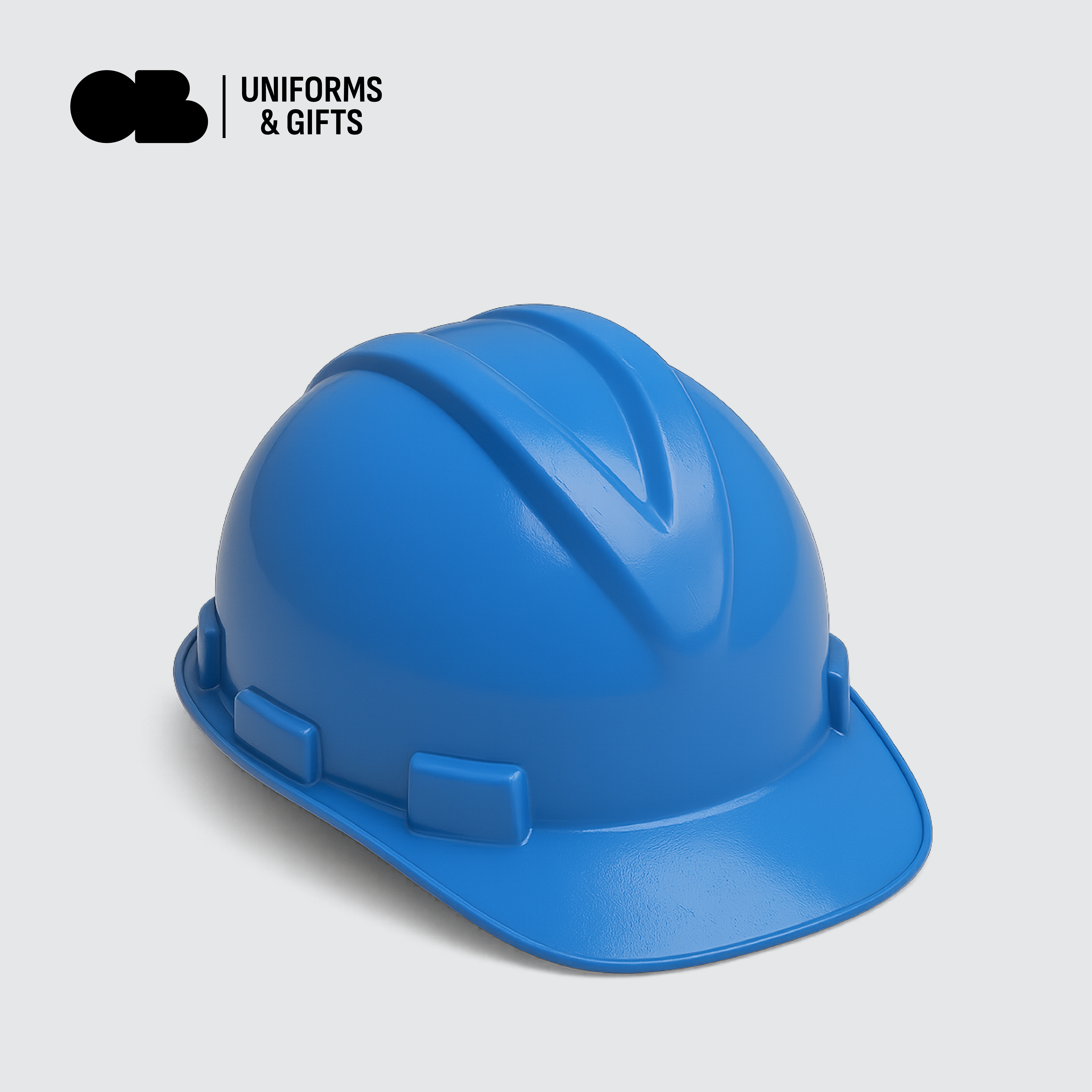 خوذة مهندسين لون أزرق